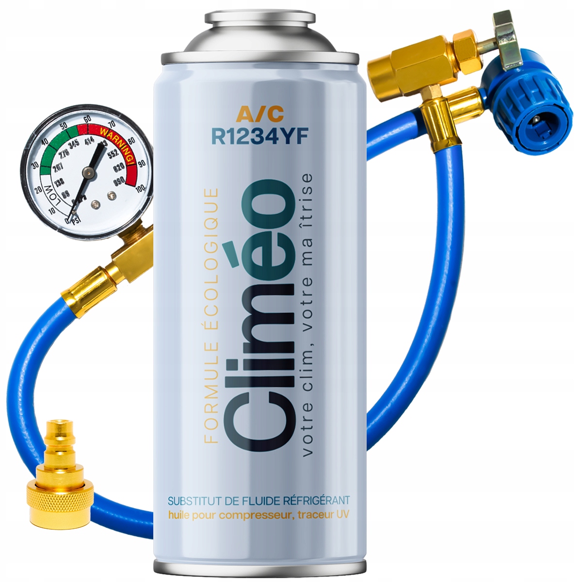 Climeo 400 ml hadice adaptér-chladicí činidlo R1234yf-servis klimatizace