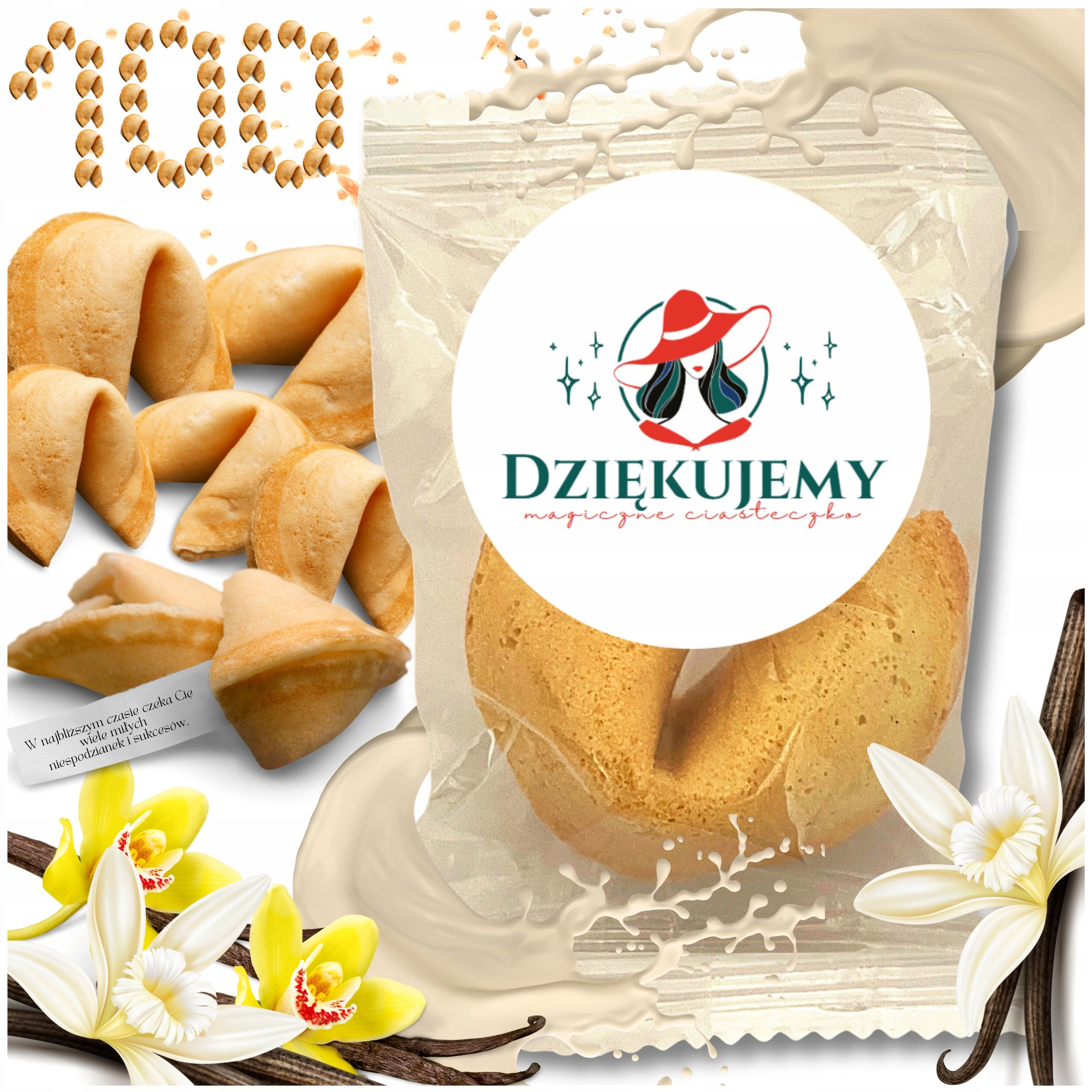 Sušenky s věštbou a poděkováním pro hosty zákazníků Butik Salon Oděv 100