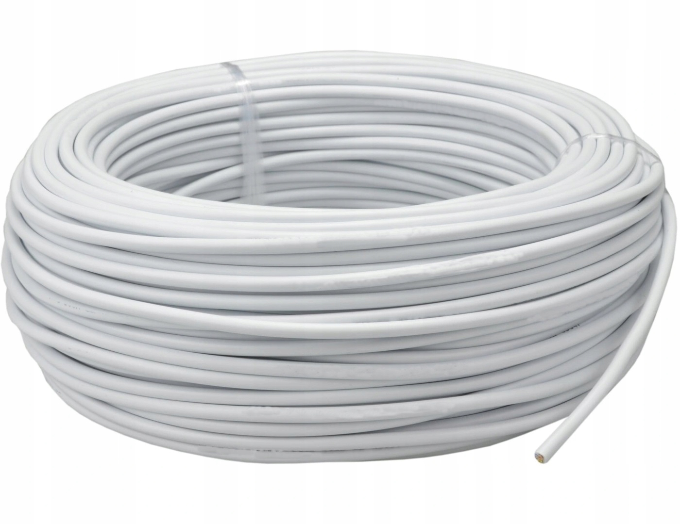 Kabel przewód prądowy Omy 3x1,5 linka biały 25m