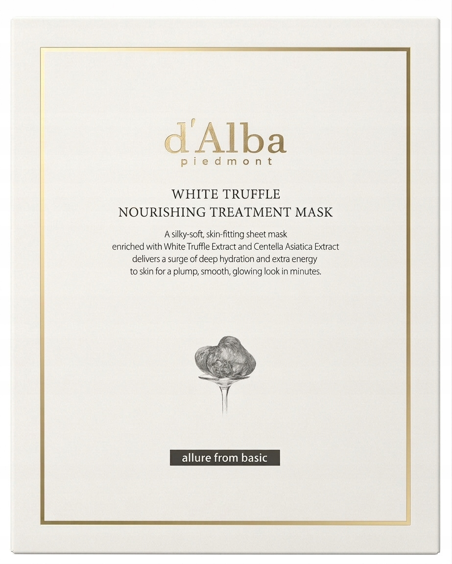 d'Alba White Truffle Sada výživných pleťových masek v platu 5 ks