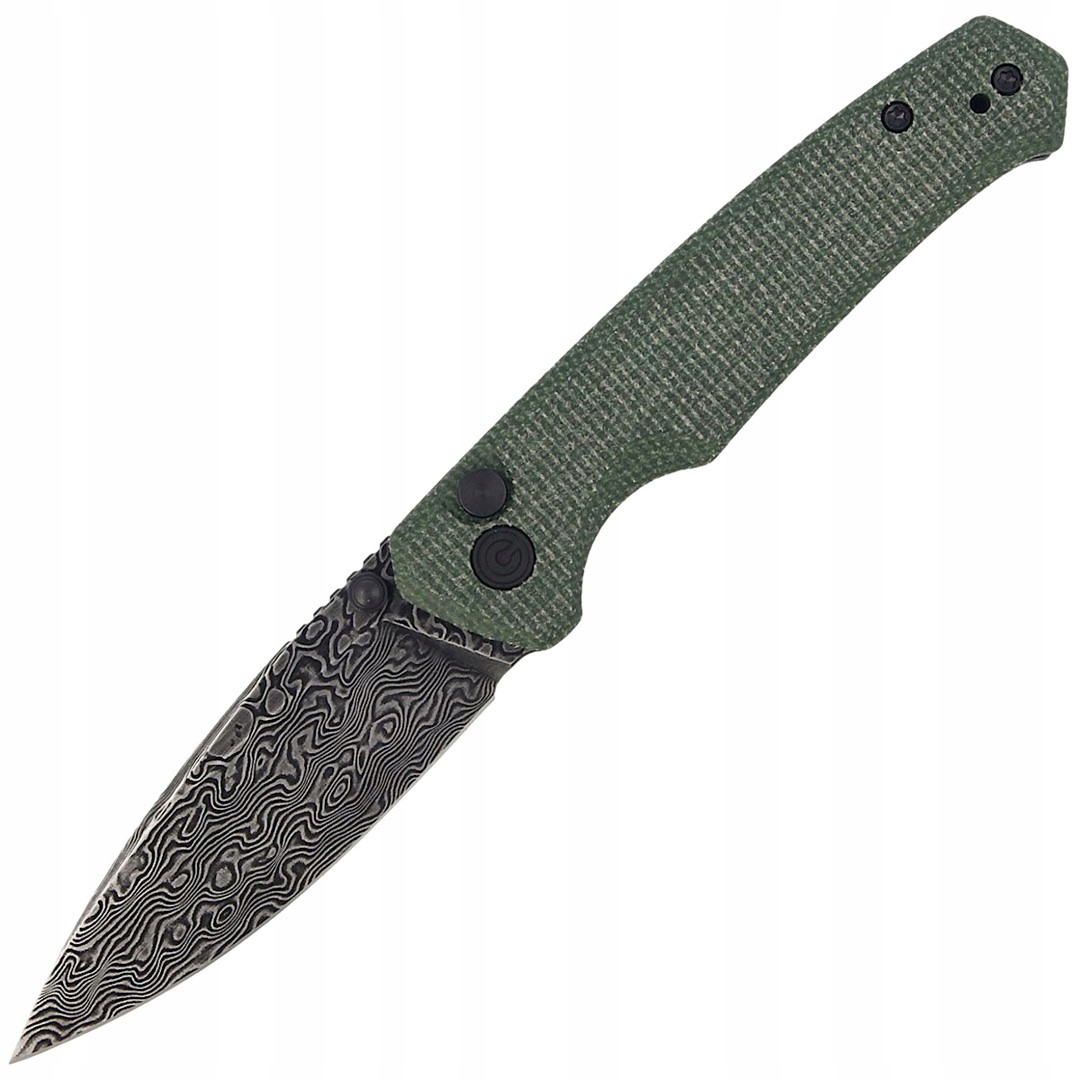 Nůž CIVIVI Altus Green G10, Black Damascus (C20076)