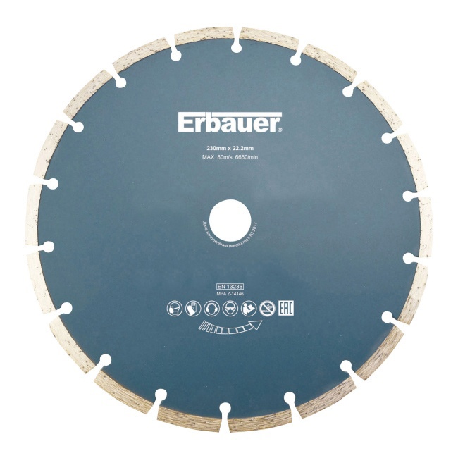 Tarcza diamentowa Erbauer segmentowa 230 x 22,2 mm
