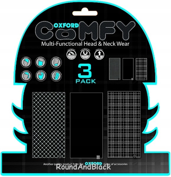 OXFORD KOŁNIERZ WIELOFUNKCYJNY WIATROODPORNY COMFY 3 SZTUKI W OPAKOWANIU KO