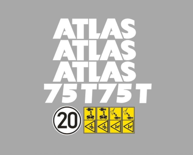 Samolepky samolepka Atlas 75 T