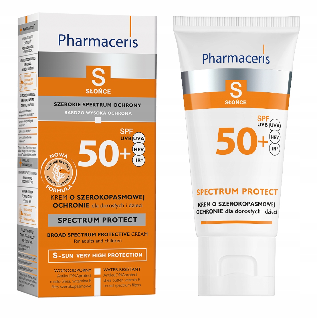 

Pharmaceris S Ochronny Krem Ir Hev Uva Uvb SPF50+