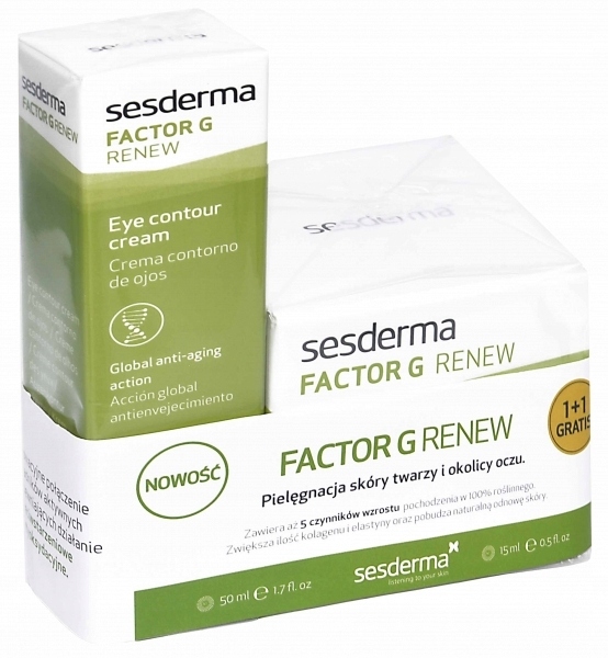 Sesderma zestaw Factor G Renew krem 50 ml Factor G krem pod oczy 15 ml