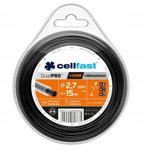 

Cellfast 35-064 Żyłka Tnąca Okrągła Dual 2,7MMX15M