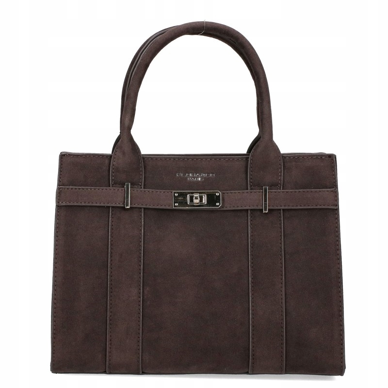 Flora&Co kabelka kufřík eko kůže semišová hnědá choco