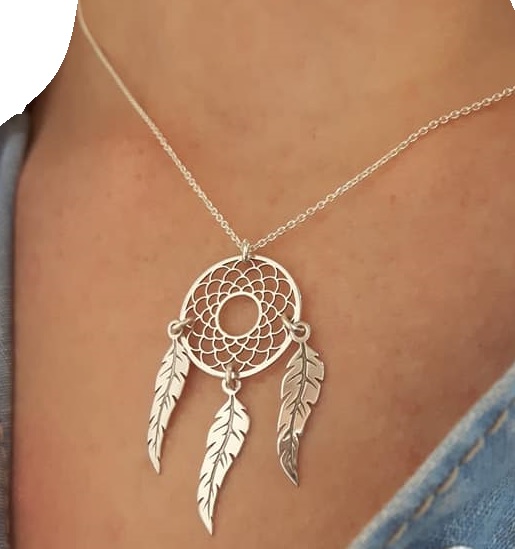 

Naszyjnik celebrytka Łapacz Snów Srebro 925 60 cm