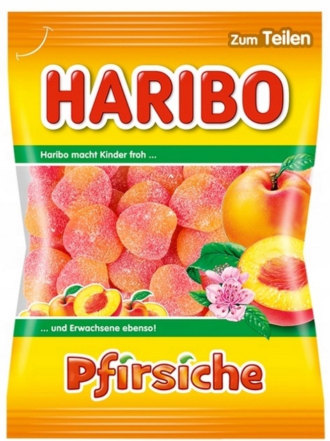 Haribo ŻELKI PFIRSICHE owocowe BRZOSKWINIOWE 175g