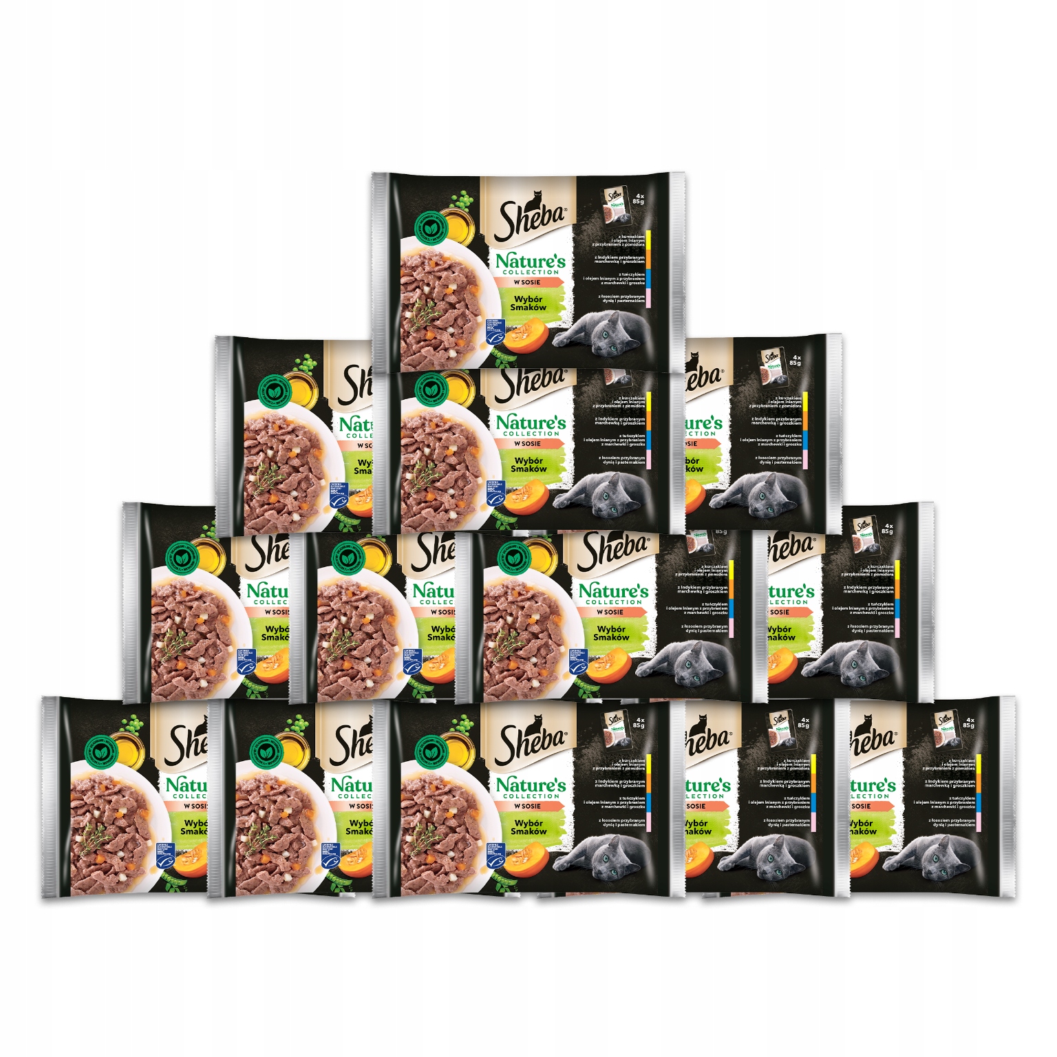 Sheba mokra karma dla kota Wybór Smaków w sosie 52x85 g