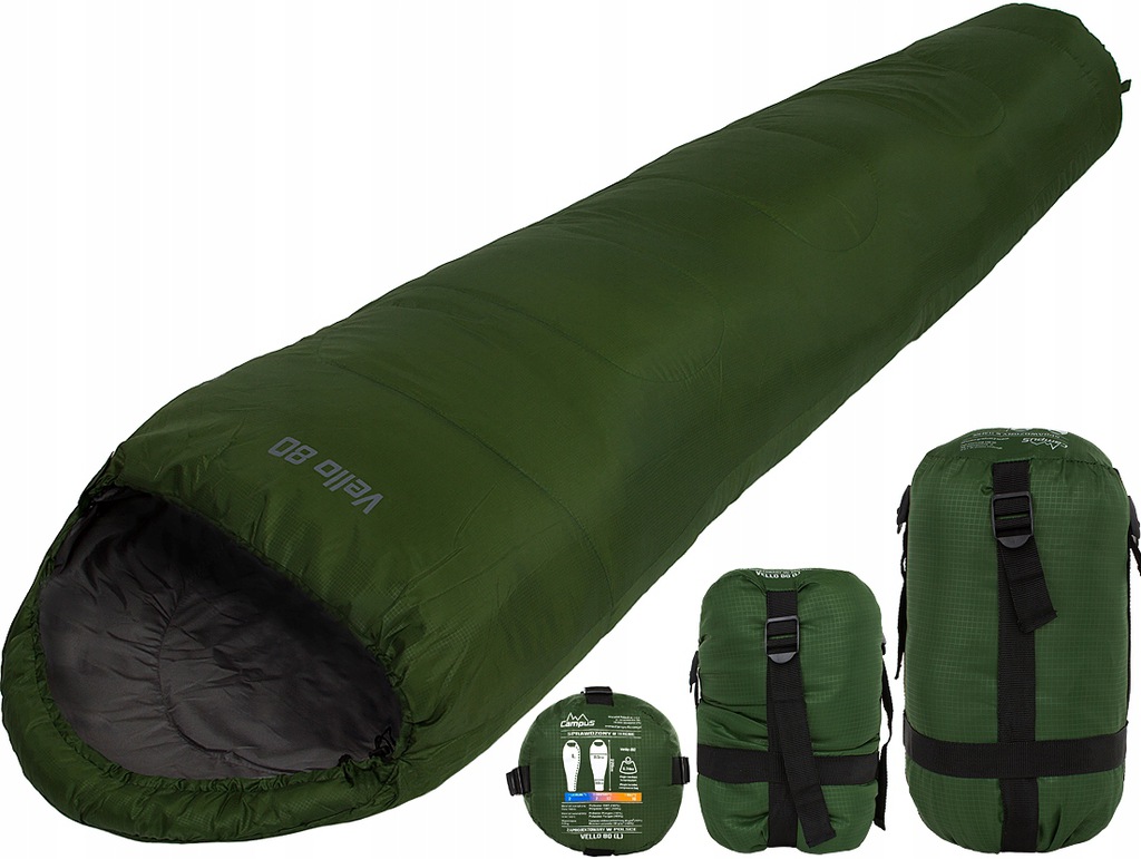 CAMPUS LEKKI ŚPIWÓR VELLO 80 MUMIA - 0,74kg - L