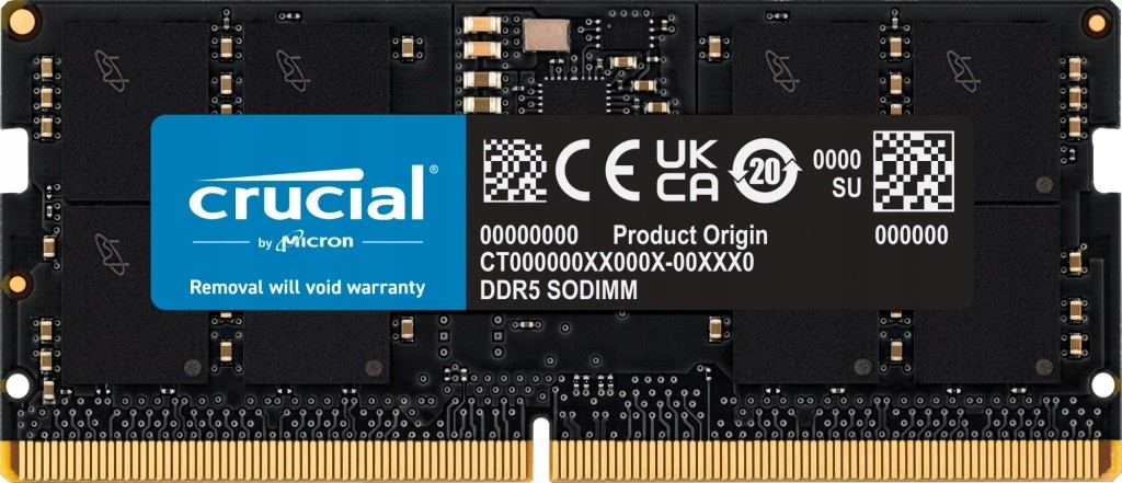 paměť Ram Sodimm DDR5 Crucial 16GB 5600MHz CL46 (1x16GB) CT16G56C46S5