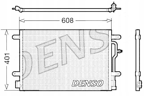 Denso конденсатор кондиционера Audi A4 1.8 T (8E2. b