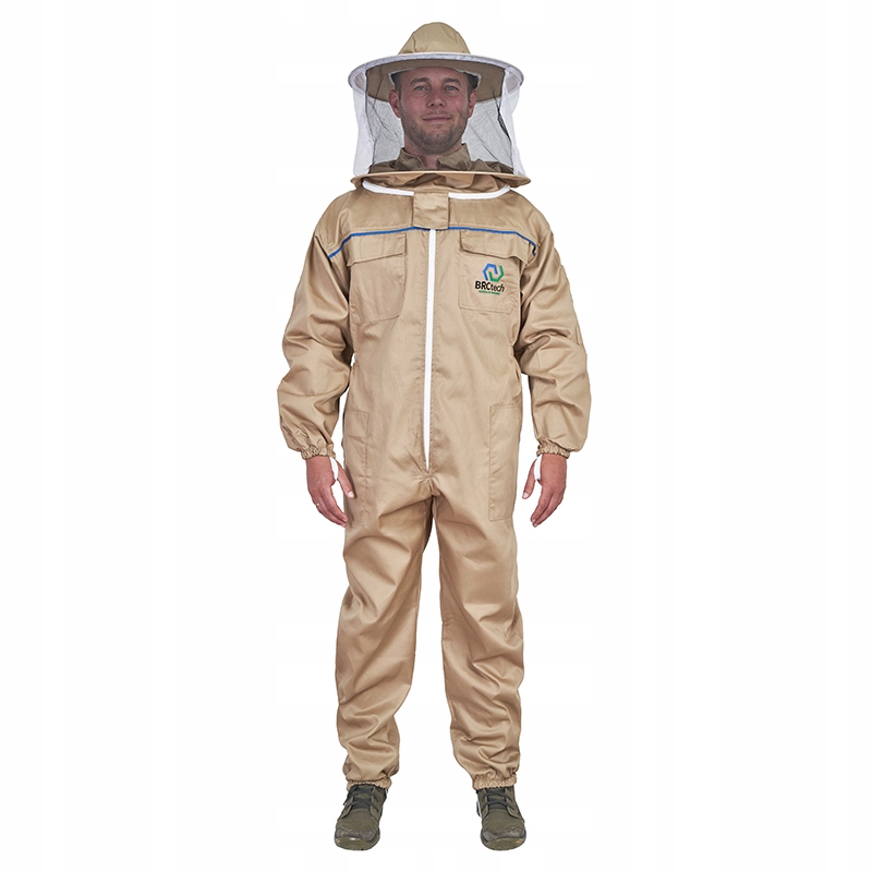 Včelárska kombinéza s odnímateľným klobúkom Standard BRCtech veľ. S