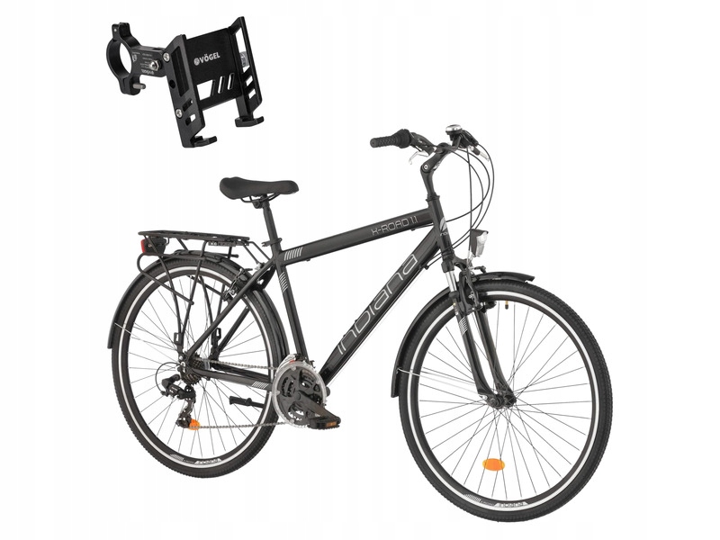 Rower trekkingowy Indiana X-Road 1.1 M19 28'' męski Czarny Uchwyt Vögel