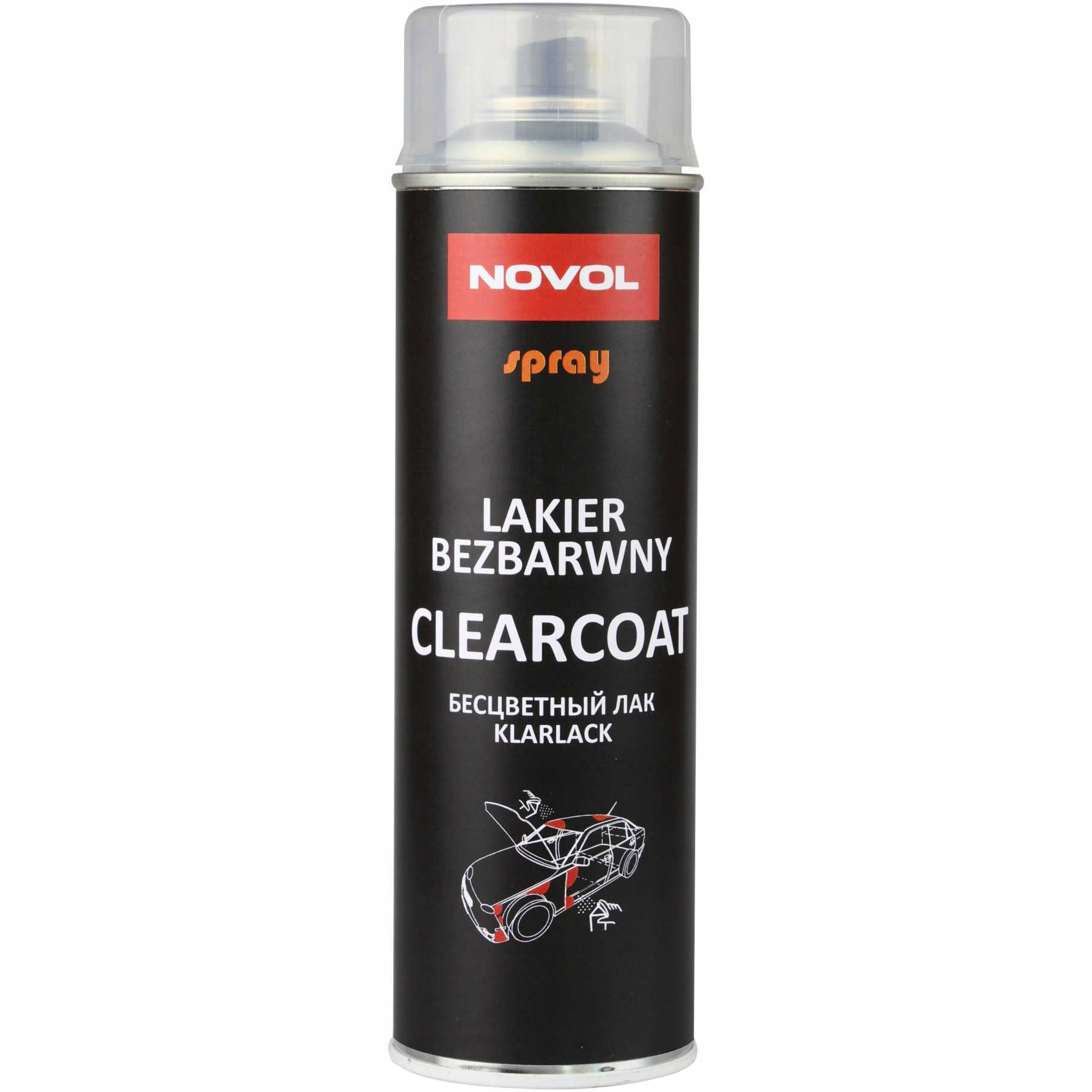 Novol Clearcoat Lakier Bezbarwny Połysk 500ml