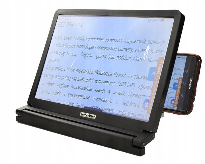 Ekran Powiększający Lupa 3x do Smartfona +Gamepad Kolor czarny