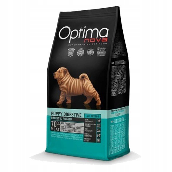 Levně Optimanova Puppy Rabbit 2KG Bezlepkové Krmivo Pro Štěňata S Krolíkem