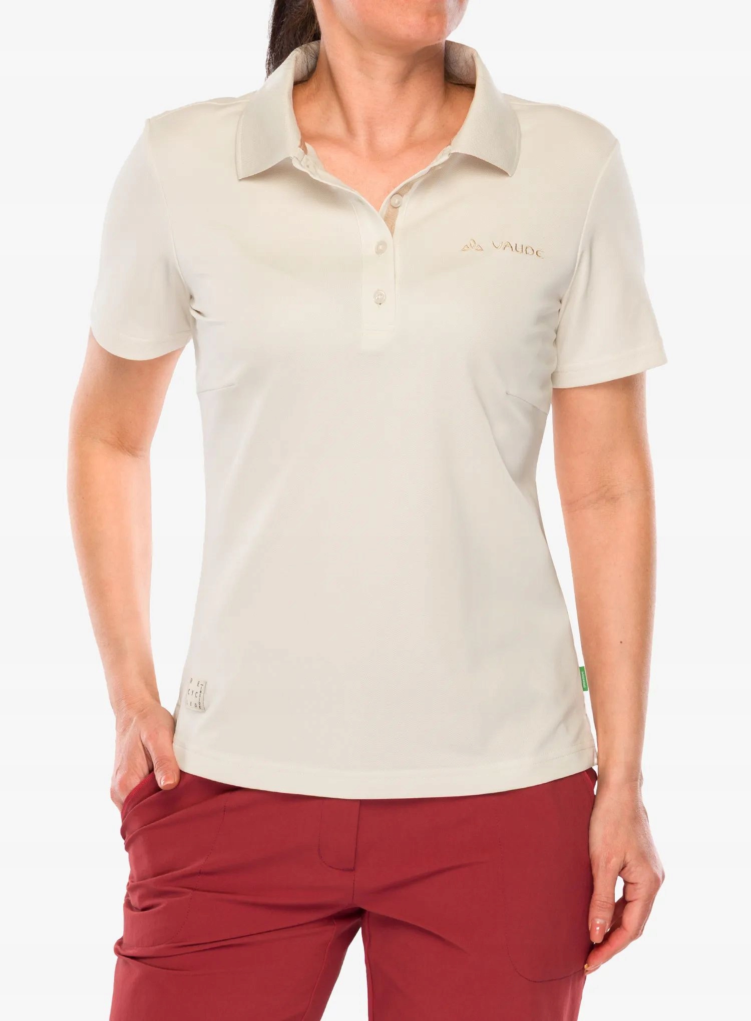 Tričko Vaude Essential Polo Shirt ecru 38 (s)