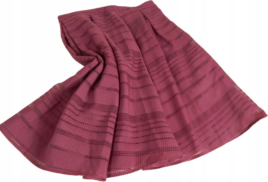 AŻUROWA FIOLETOWA SPÓDNICA Z PODSZEWKĄ 40 42 Zapięcie zamek