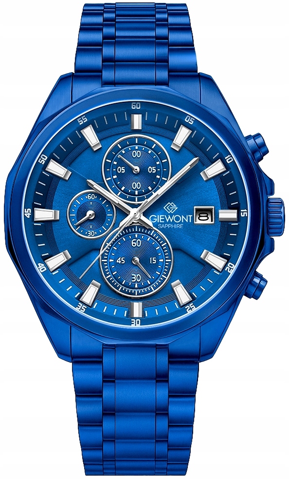 Pánské Hodinky Giewont Chronograph Sapphire Modré GW7290-B5