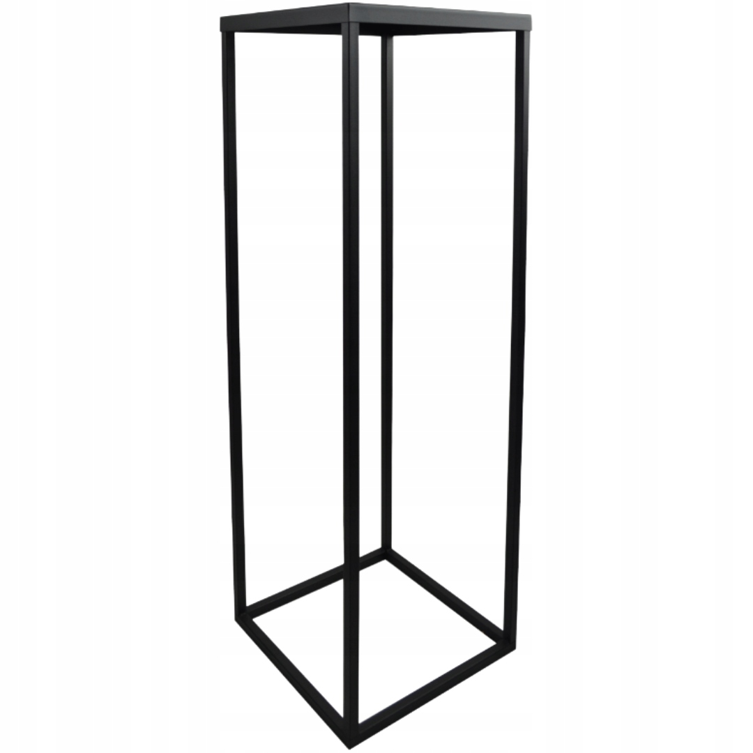 

Stojak Kwietnik Loft Metalowy Czarny Solidny 60 CM