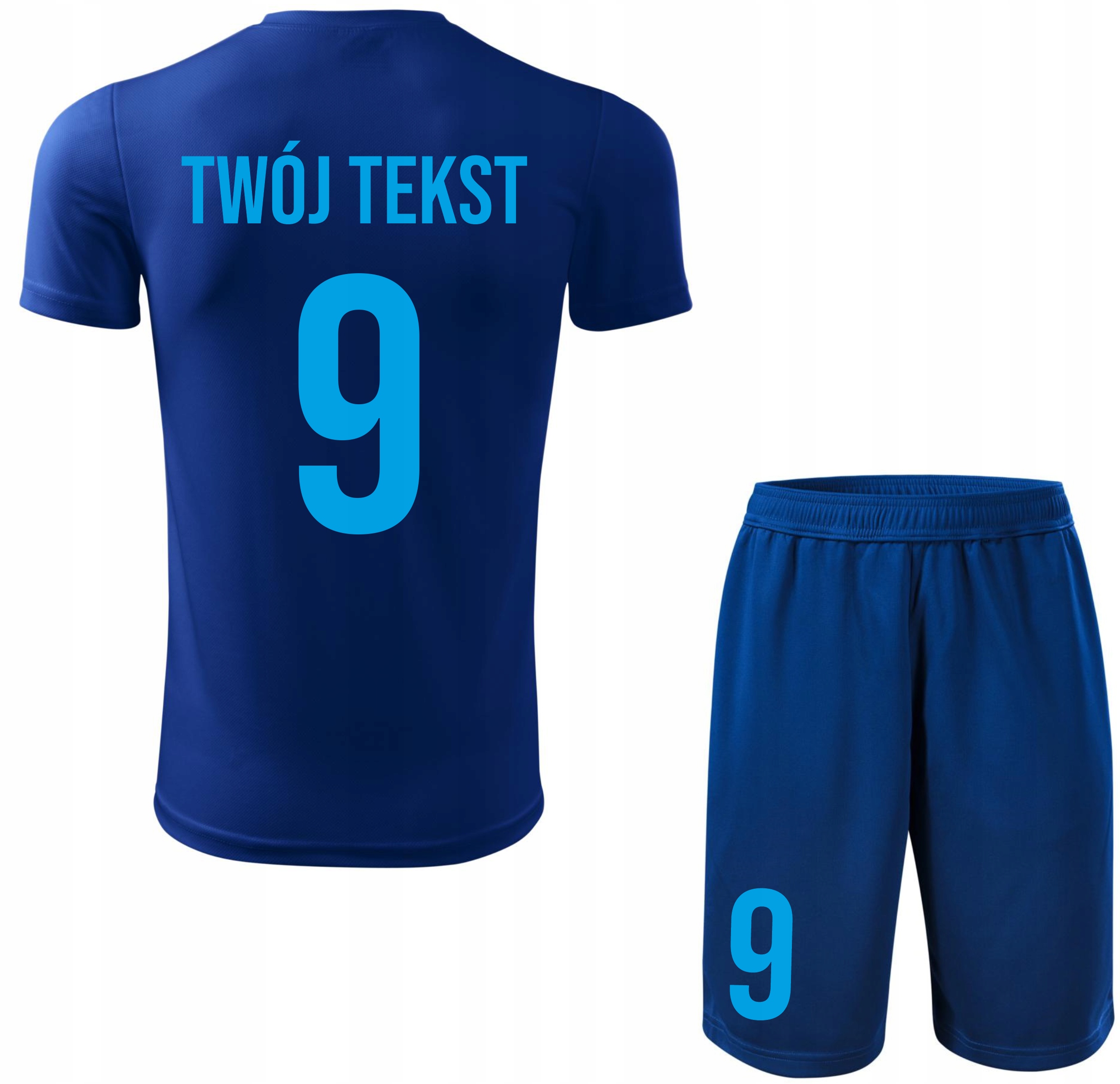 Strój piłkarski Z Własnym Imieniem i Numerem komplet sportowy Na Wf 134