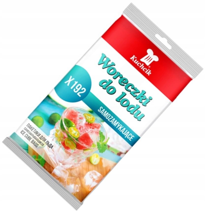 Sáčky na ledové nápoje 192 kuliček Kuchcik samouzavírací