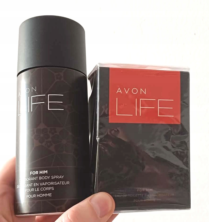Zestaw Life him spray i perfumy Avon