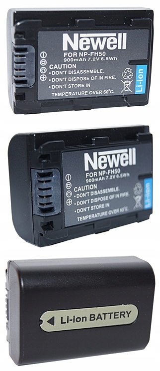 ŁADOWARKA USB+BATERIA AKUMULATOR NEWELL do SONY NP-FH50 CYBER-SHOT DSC-HX1 Marka Newell