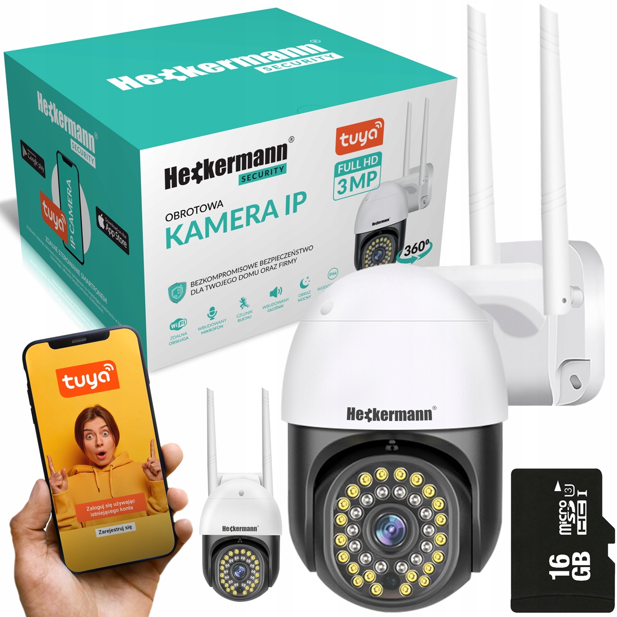 Kamera IP Heckermann WIFI TUYA 1 Mpx