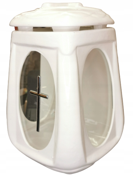 

Znicz lampion ceramiczny krzyż 27 cm CE-10 A