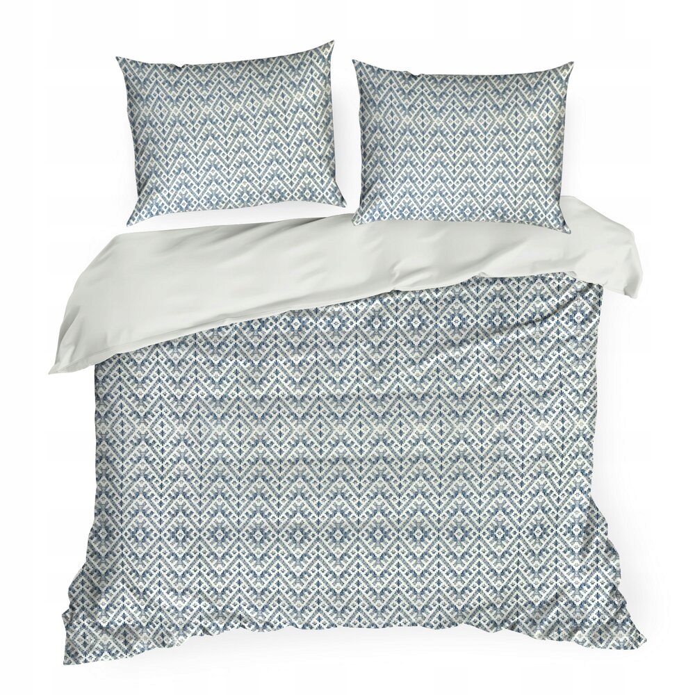 Povlečení Spring 220x200 Eurofirany granátový krém fantazijní geometrie