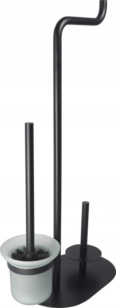 Silia čierna Držiak na toaletný papier, 3-funkčný (ADI_N732) /sm/