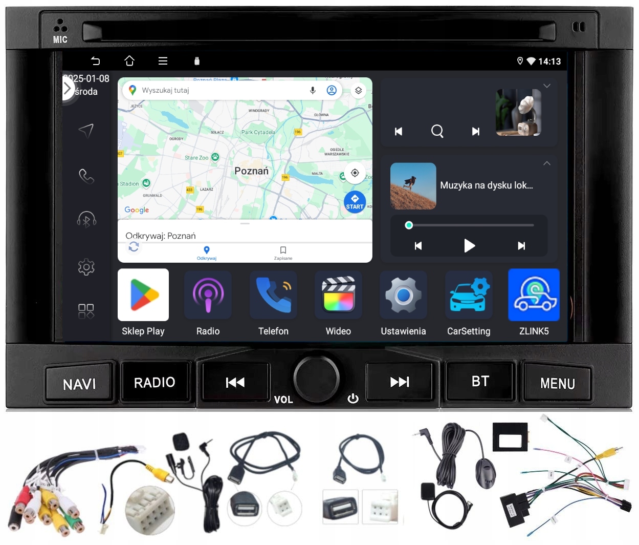 Rádio Navigácia Gps Citroen Jumper 2006-2016 2GB 64GB Wifi Bt Carplay