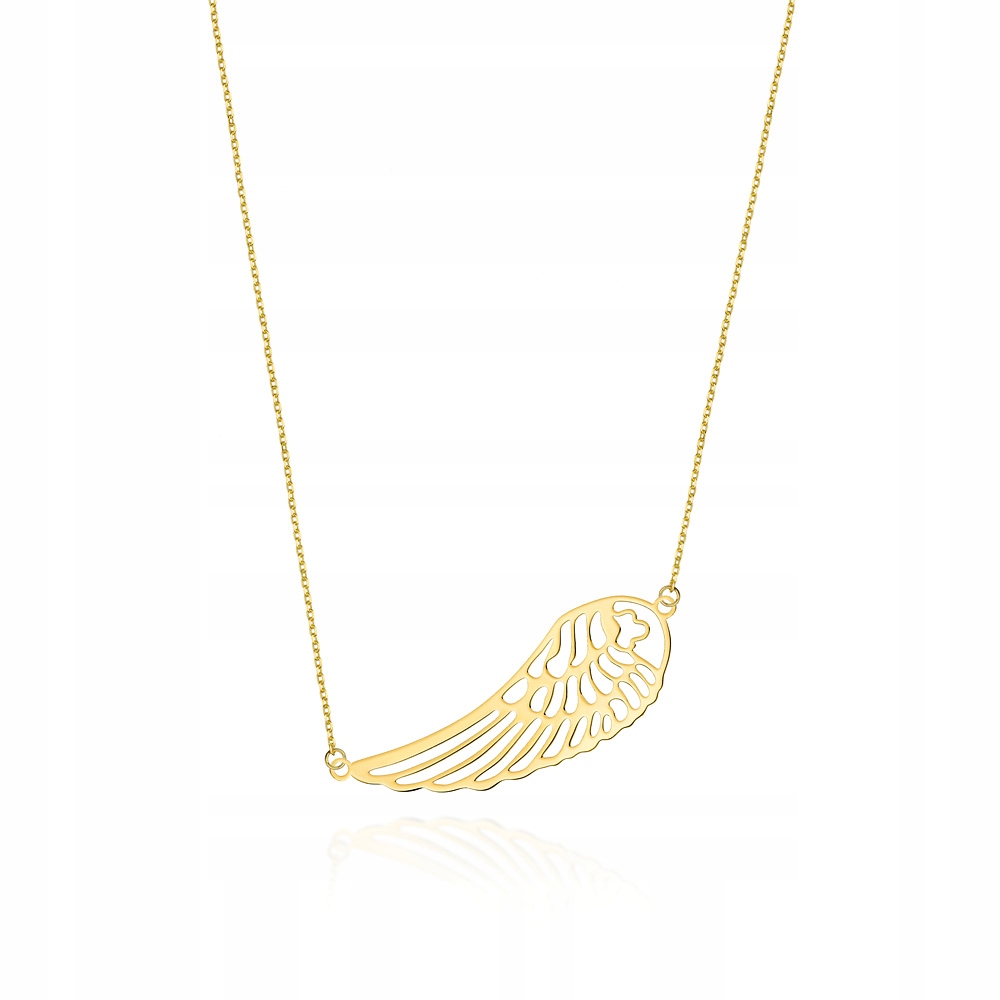 Zlatý Náhrdelník PR.585 Přívěsek Andělské Křídlo