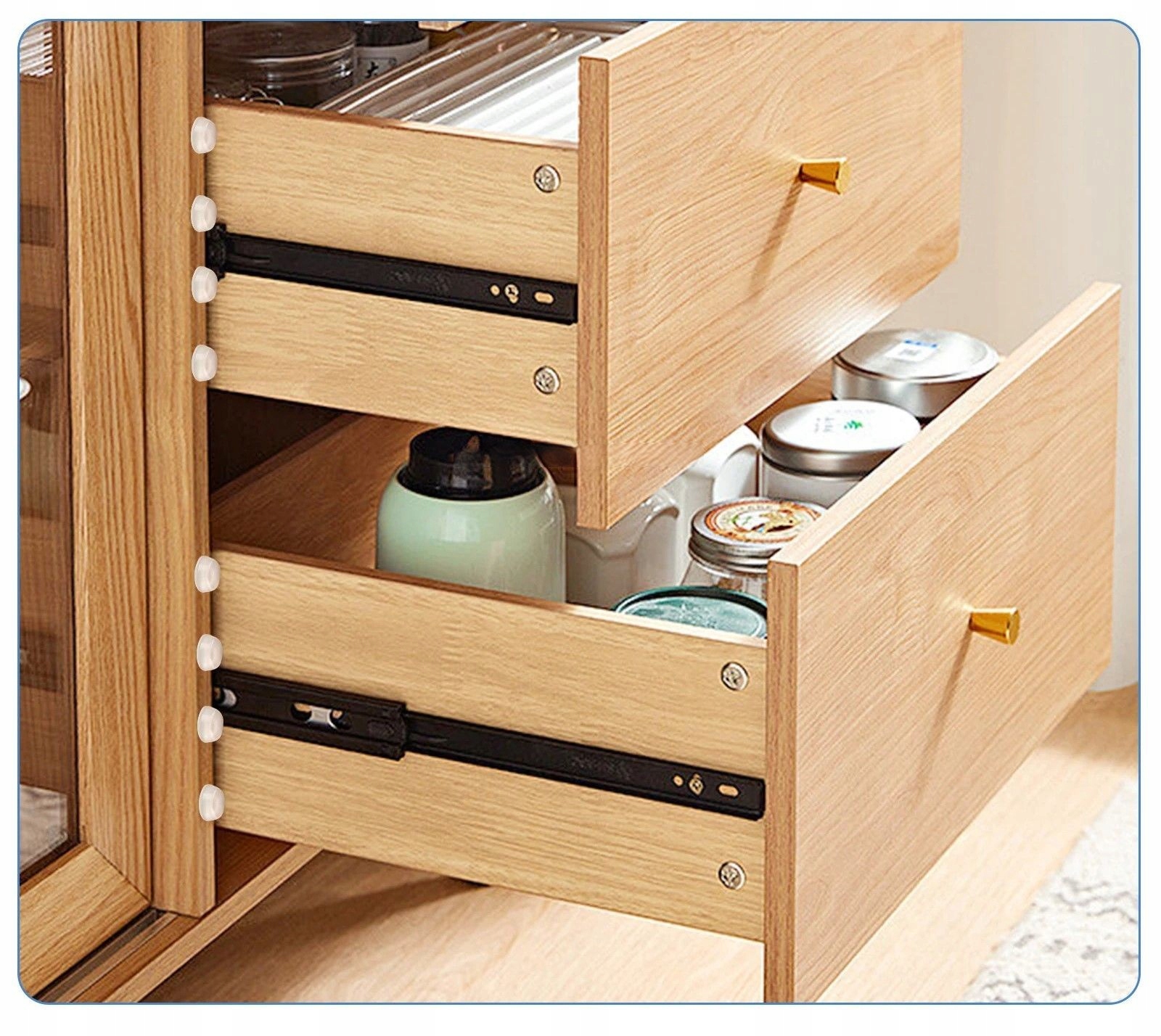 ODBOJNIK KLAMKI DRZWI SAMOPRZYLEPNY DO ŚCIAN 12 SZT Marka inna