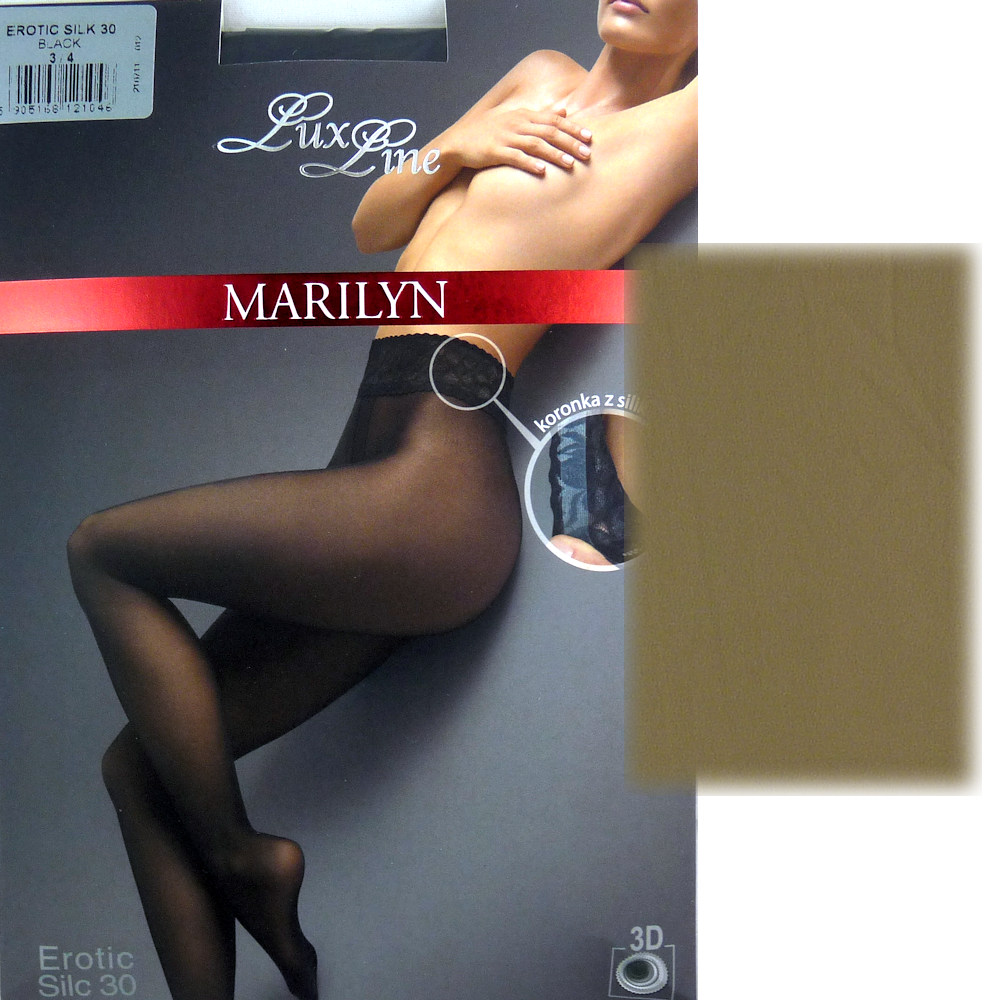

Marilyn Erotic Silk 30 R1/2 koronka visone Lux Lin