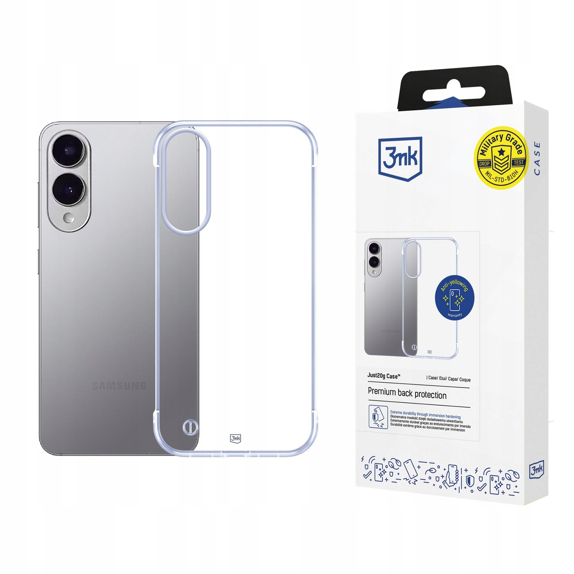 Etui 3mk Just20g Clear Case na Samsung Galaxy S25 Edge przezroczyste 3mk