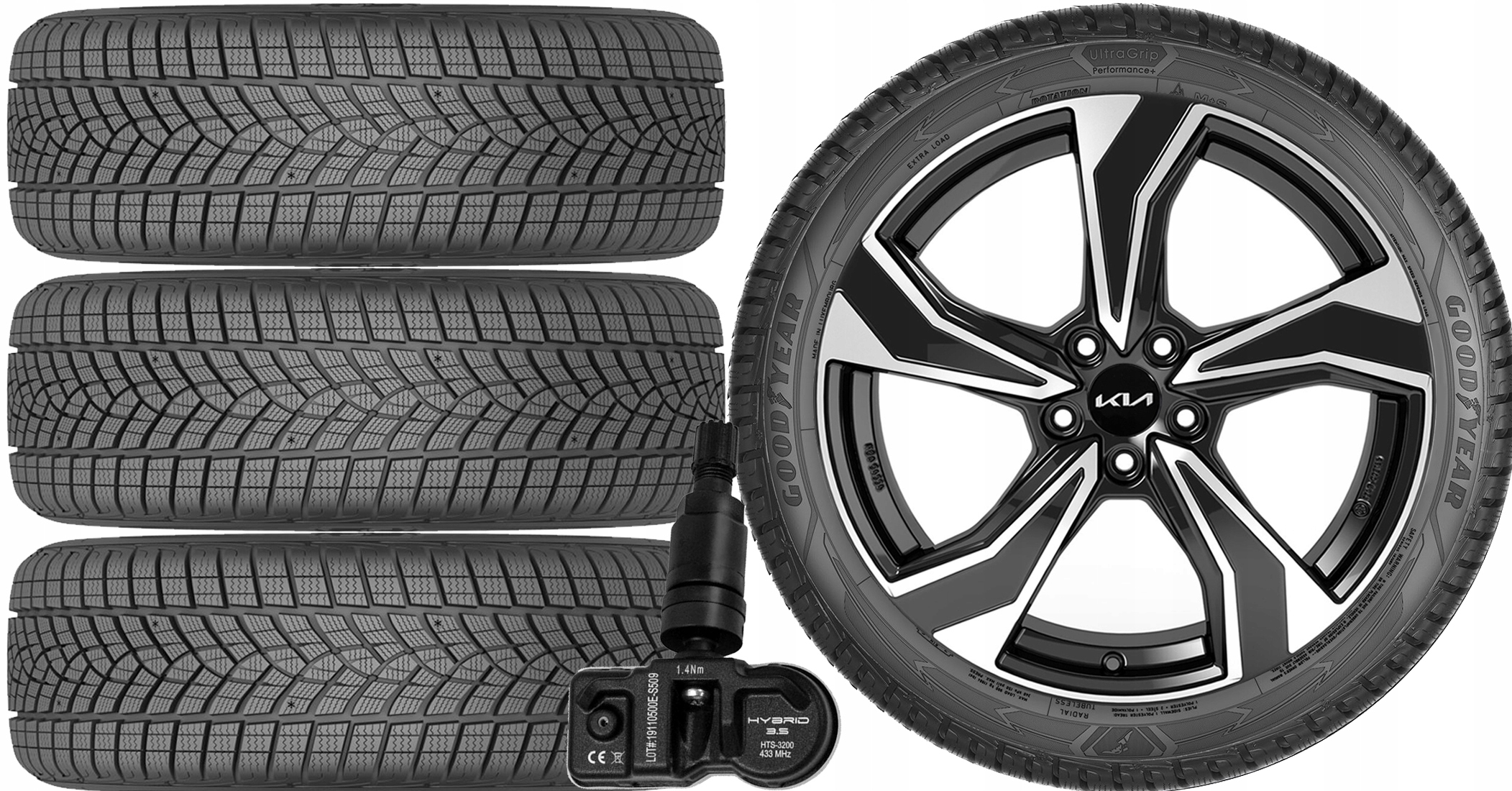 НОВІ КОЛЕСА ЗИМА Kia Cee'd 2 II Goodyear 225/40r18+TPMS