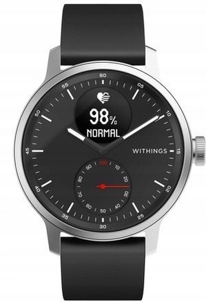 Withings ScanWatch czarny 42mm smartwatch EKG sen