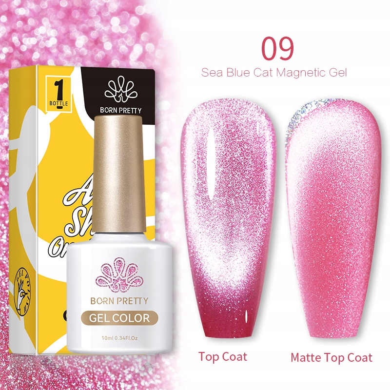 BORN PRETTY - Sea Blue Cat Magnetic Gel 10ml - 09