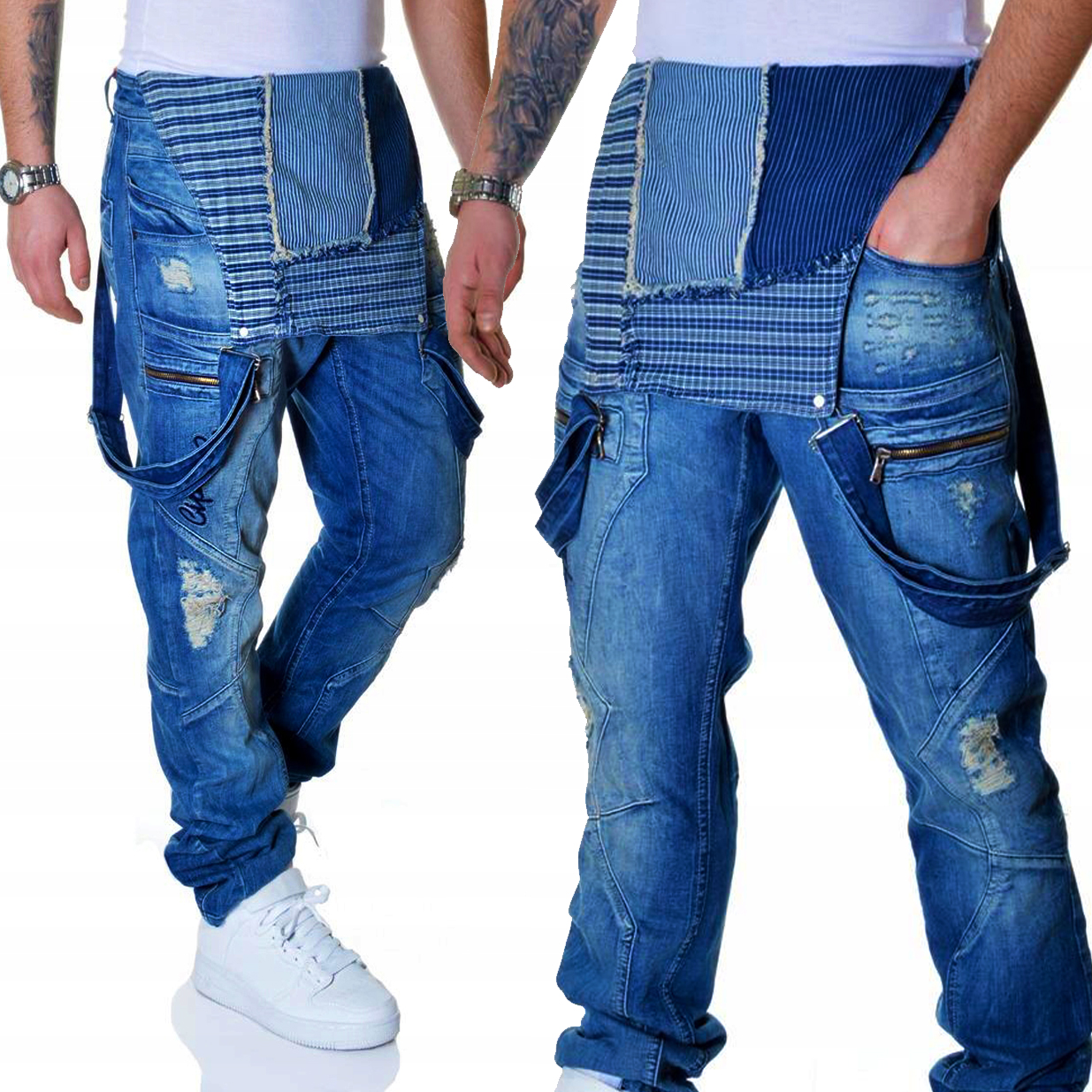 Zahradníčky Cipo Baxx Pánské kalhoty Džíny Přetíratelné