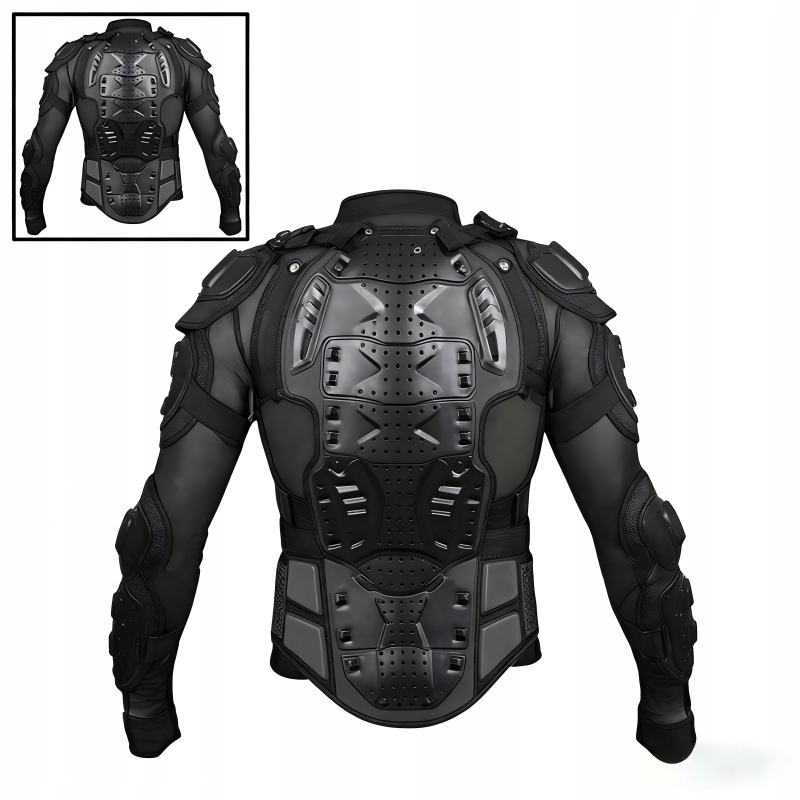 Pro: Motocyklové Brnění Želva Chrániče Bunda Cross Quada Enduro M černá