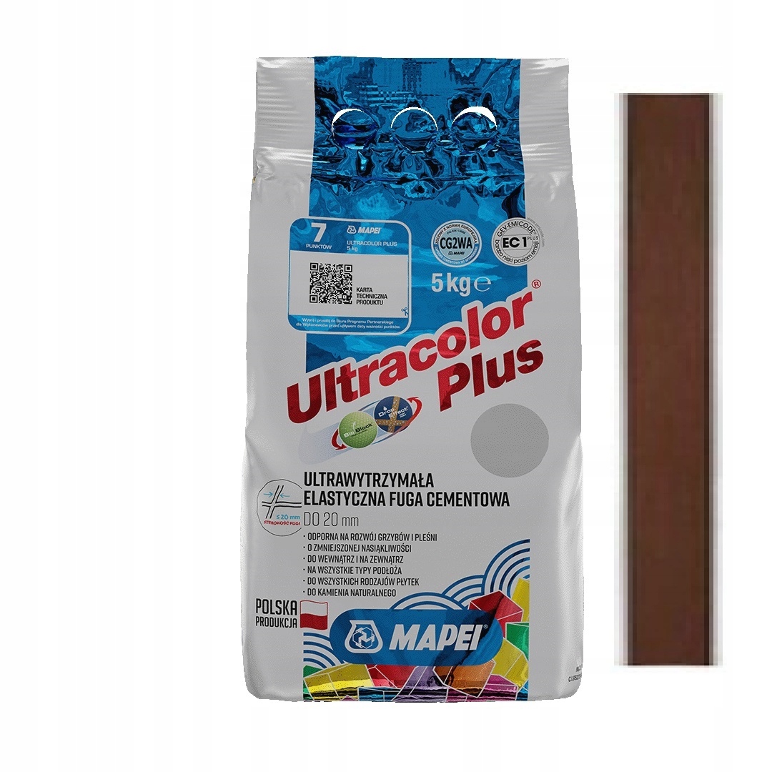 

Mapei Fuga Ultracolor Plus 5 kg. 144 Czekolada