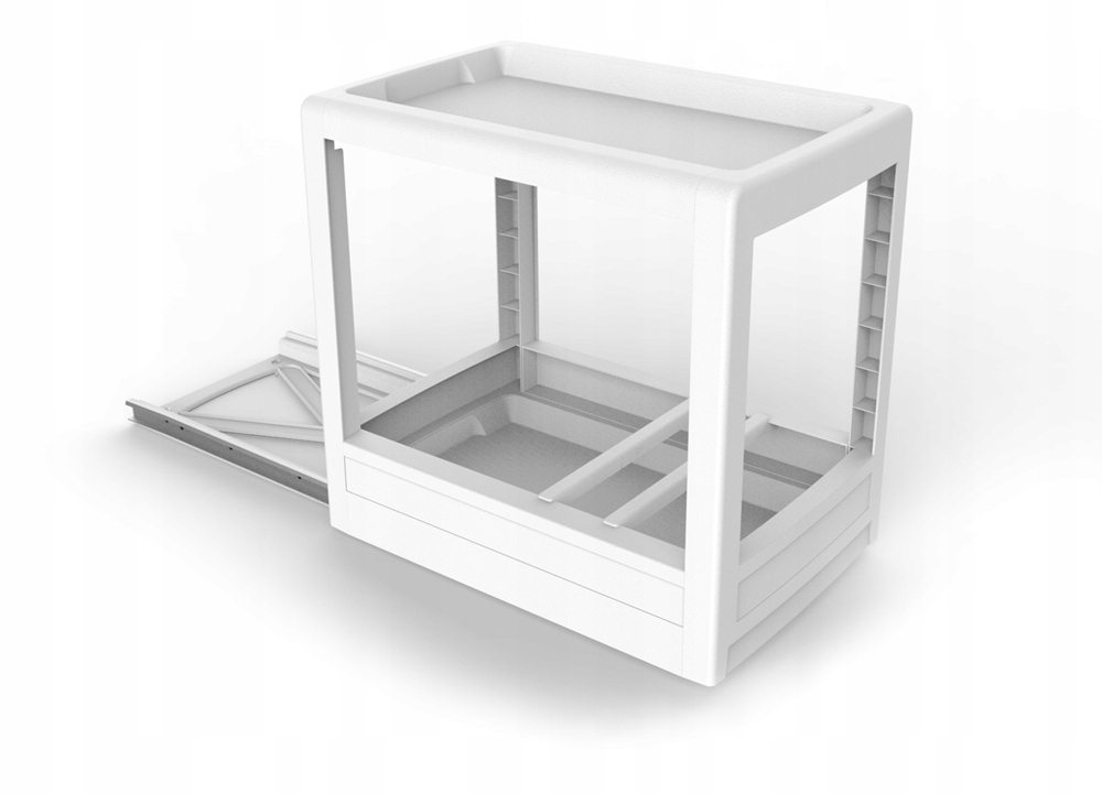 Cargo regál na kolejnicích Eda Mobilo bílý