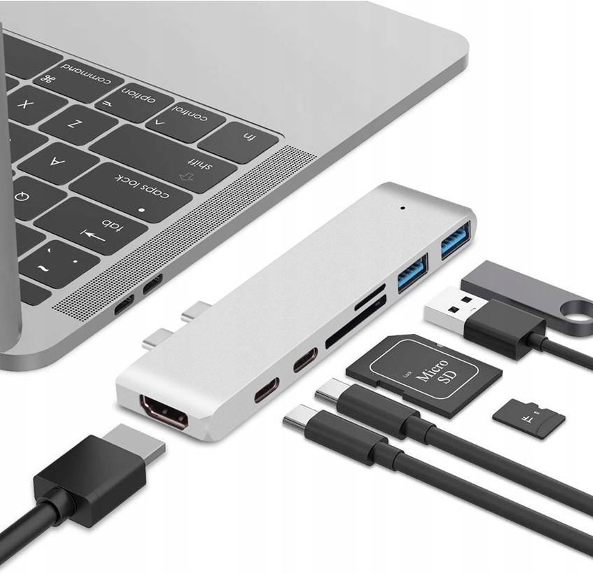 Adaptér Adaptéru Hub Usb-c Usb Thunderbolt Hdmi 4K Pro Macbook Pro Air