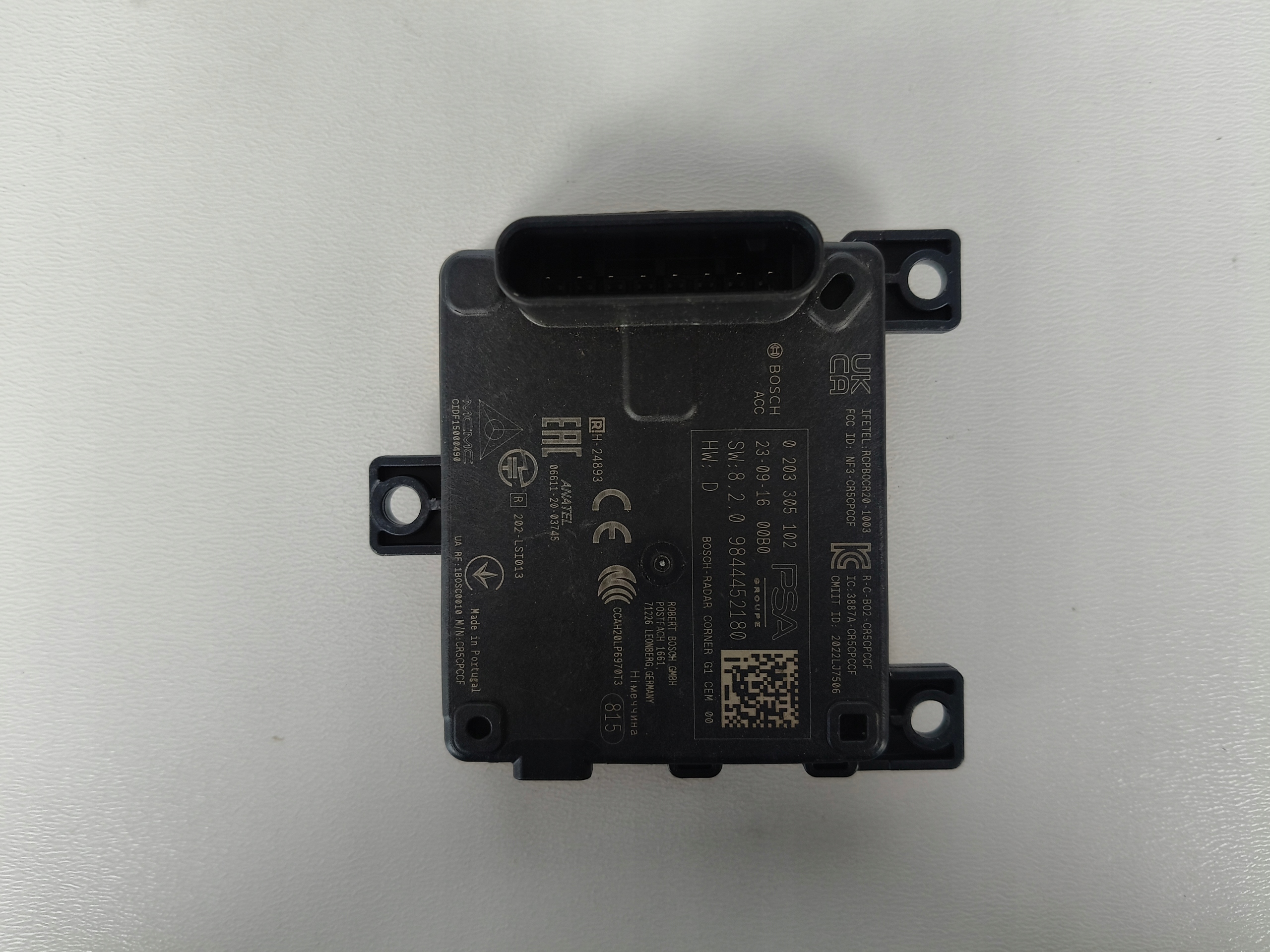 RADAR DISTRONIC ACC SENSOR PEUGEOT 9844452180