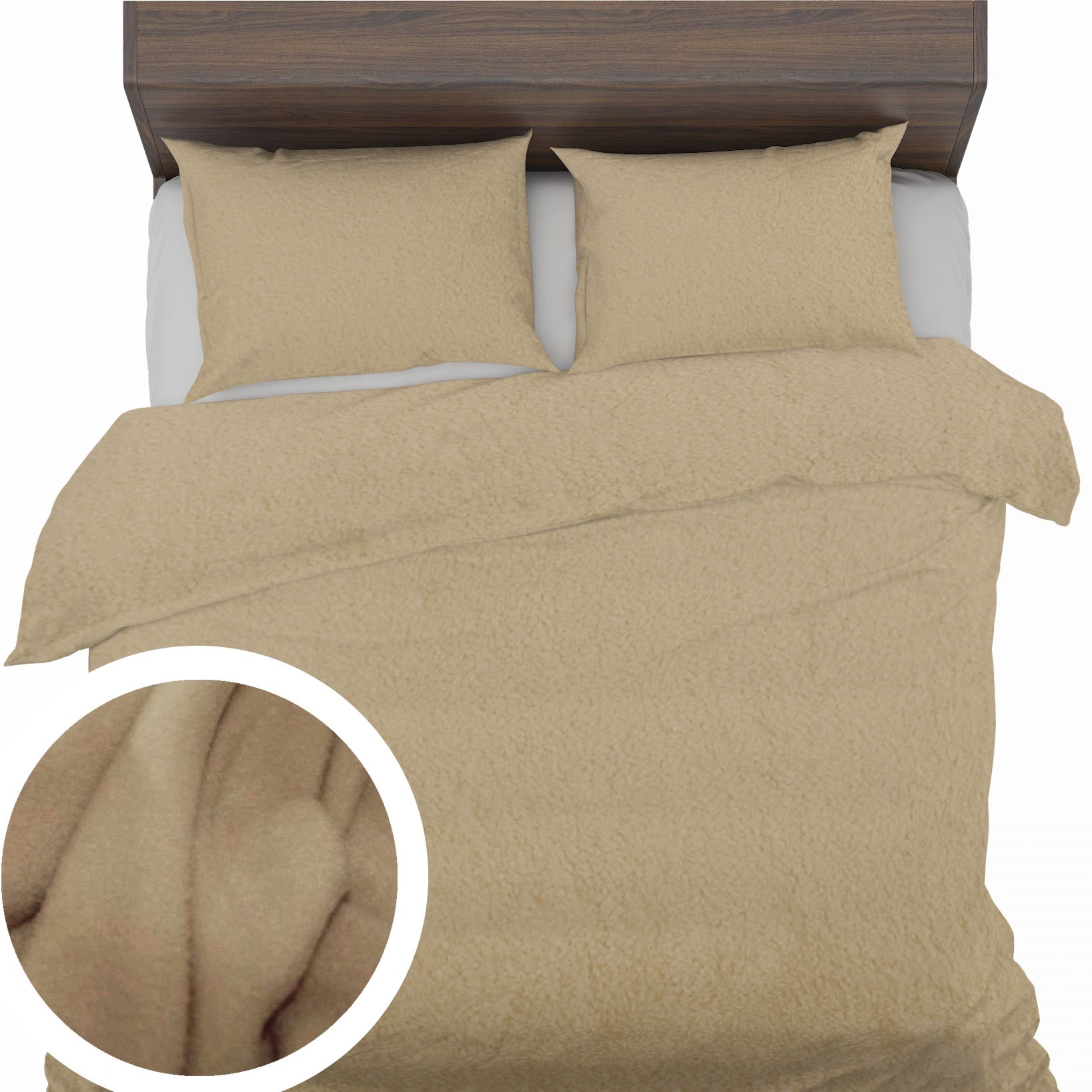 Fleece Povlečení 140x200+2x50x60 teplé silné Fleece teplé